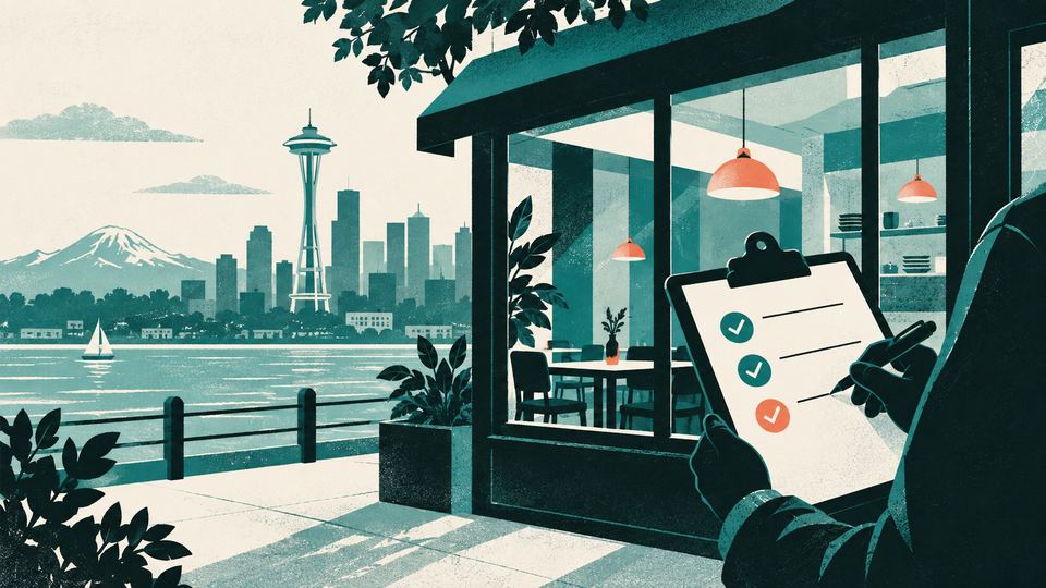 Illustrated Seattle restaurant inspection checklist